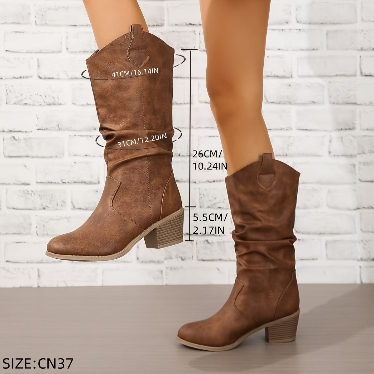 Rowan | Brown Cowboy Boots