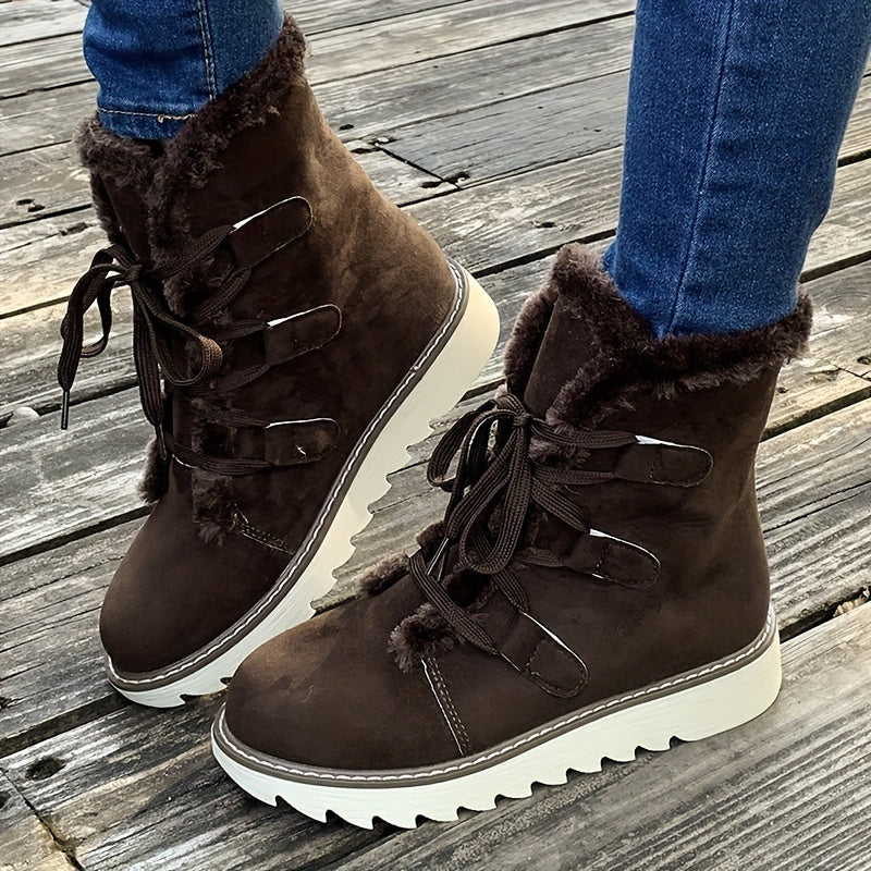 Rowan | Lace-Up Snow Boots