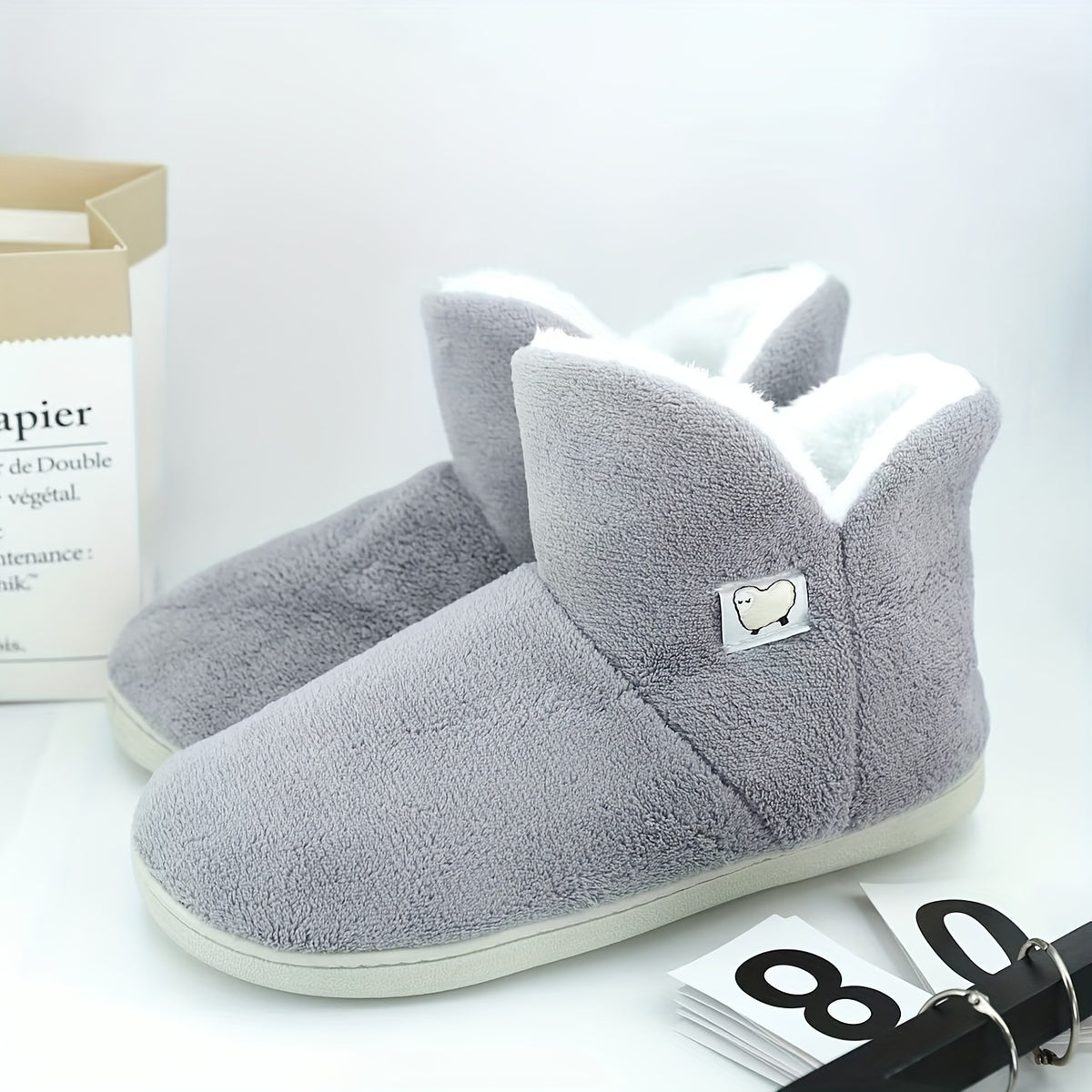 Rowan | High-Top Fleece Slippers