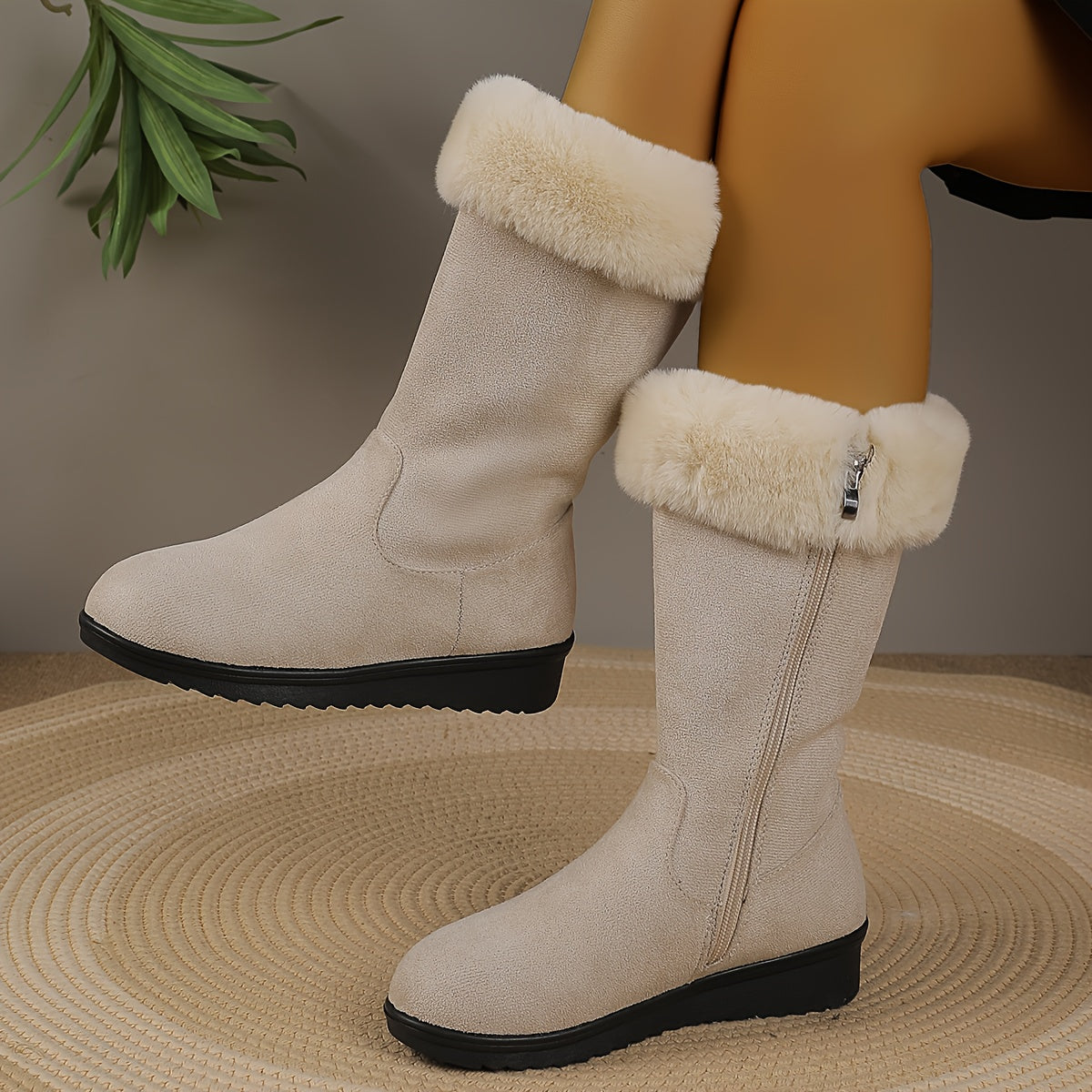 Rowan | Fur-Lined Knee-High Boots