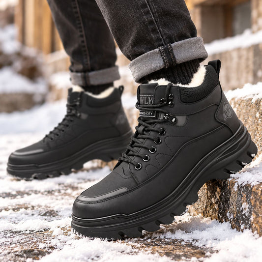 Rowan | Men's Fleece Lined Leather Winter Boots