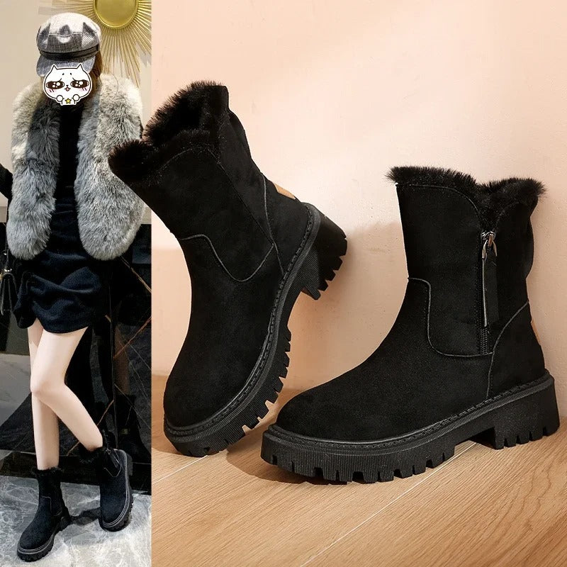 Rowan | Suede Snow Boots