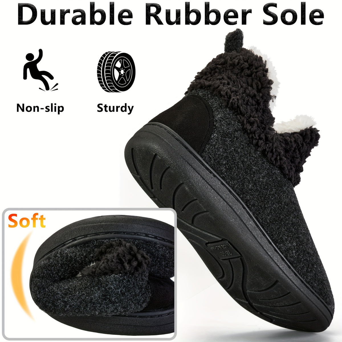 Rowan | Men's Plush Slipper Boots