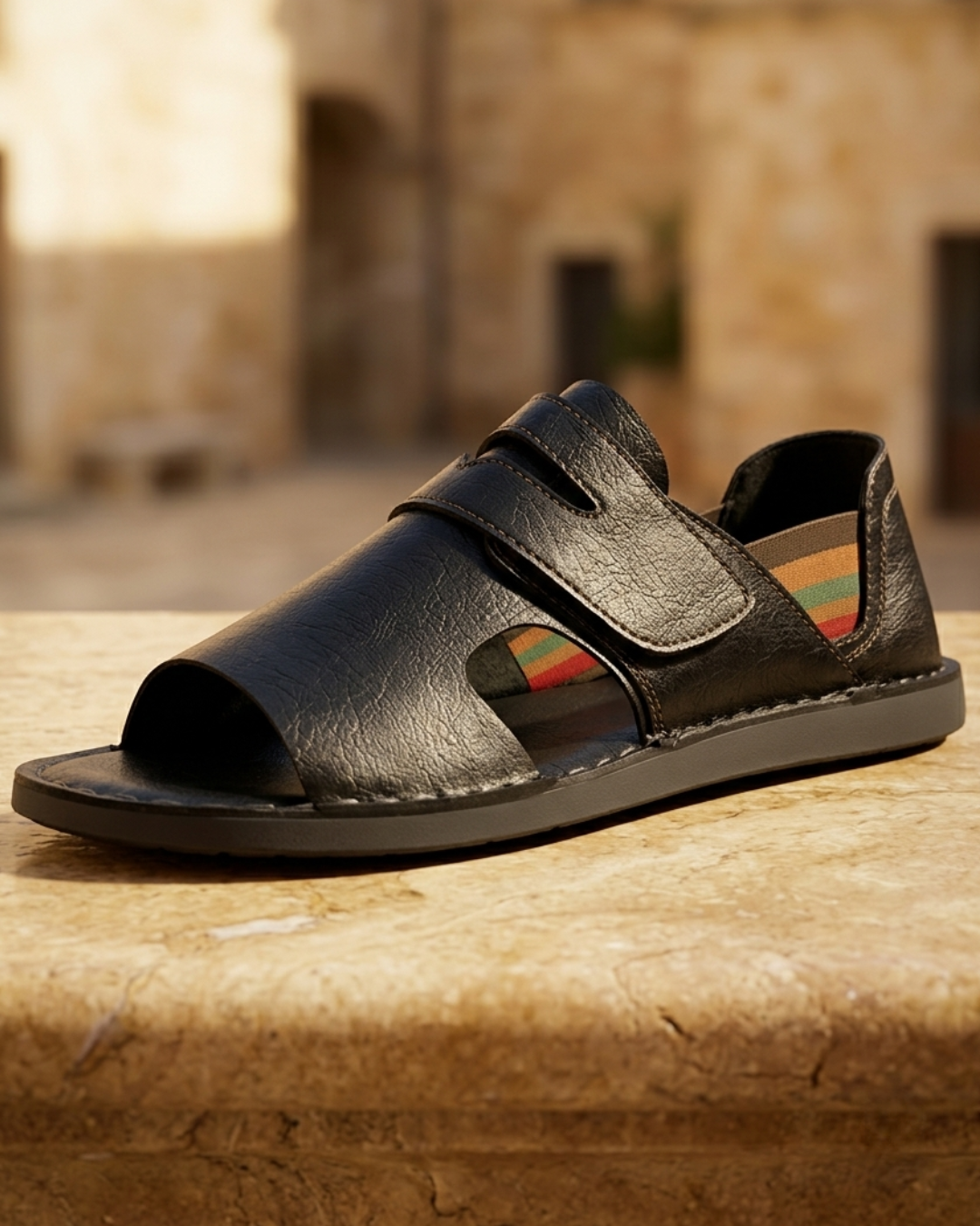 Rowan | Men's Orthopedic Leather Sandals