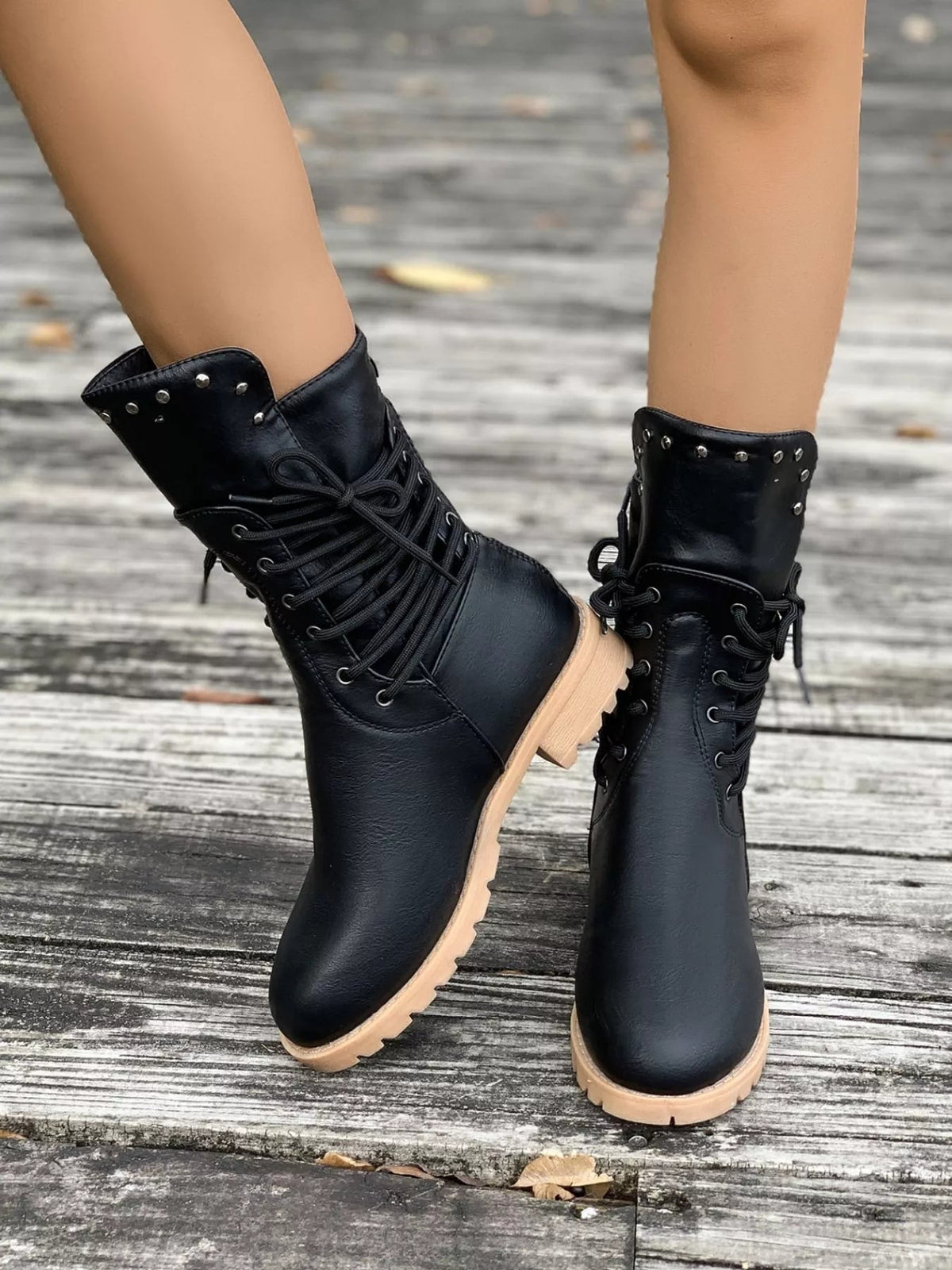 Rowan | Round Toe Platform Boots