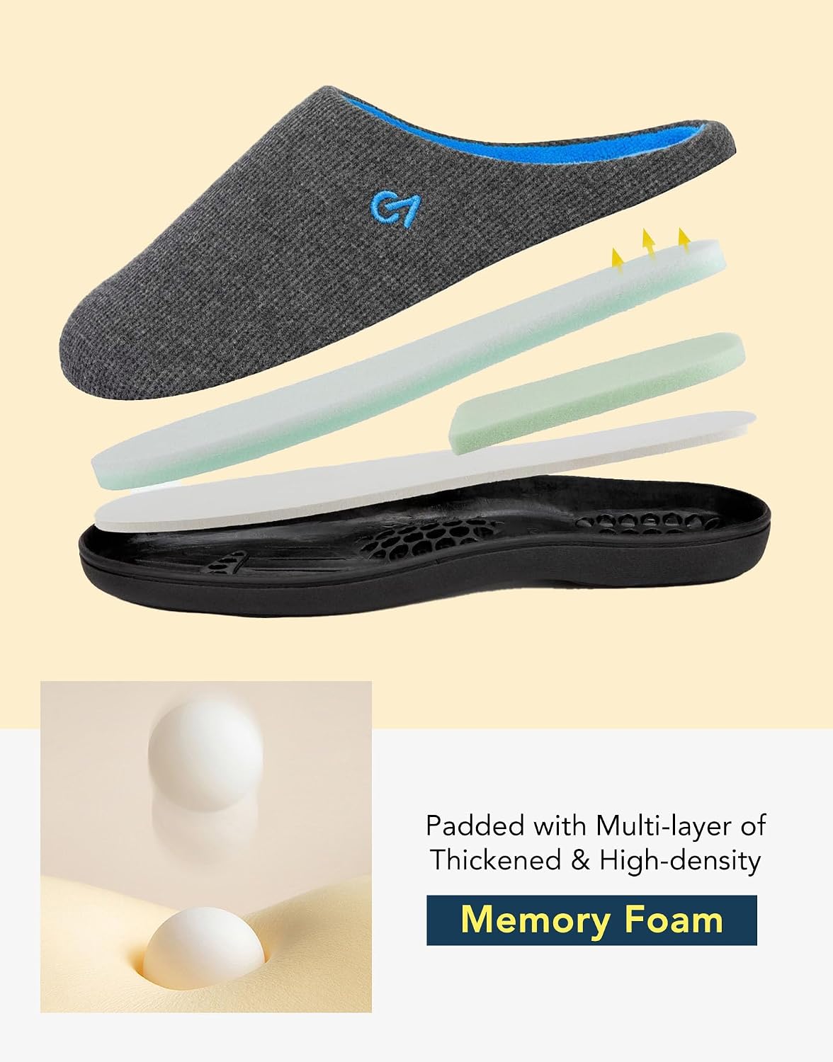 Rowan | Men's Two-Tone Slippers