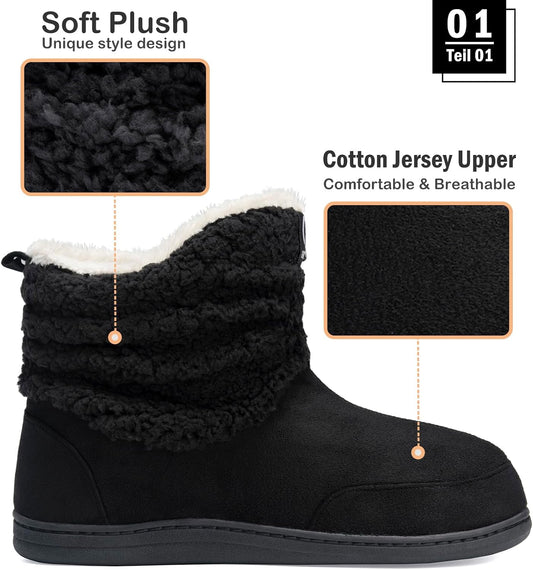 Rowan | Men's Fleece Bootie Slippers