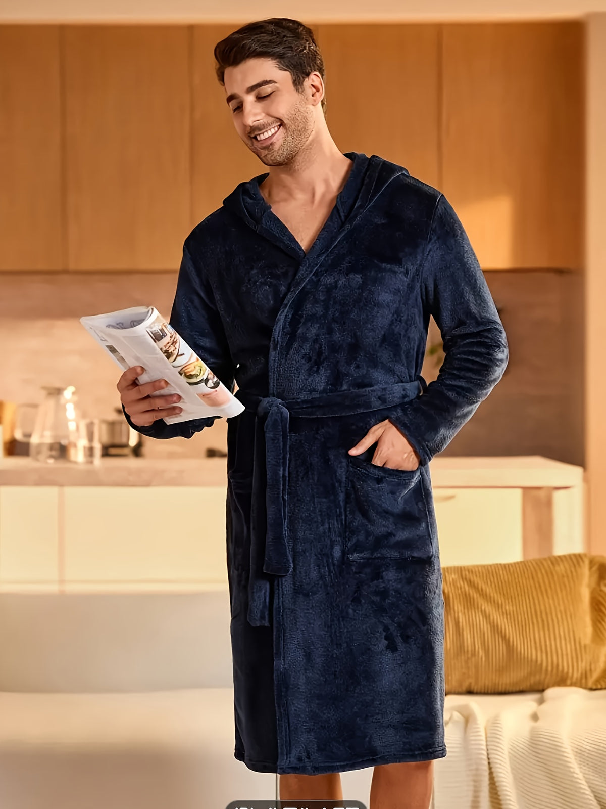 Rowan | Men's Flannel Dressing Gown