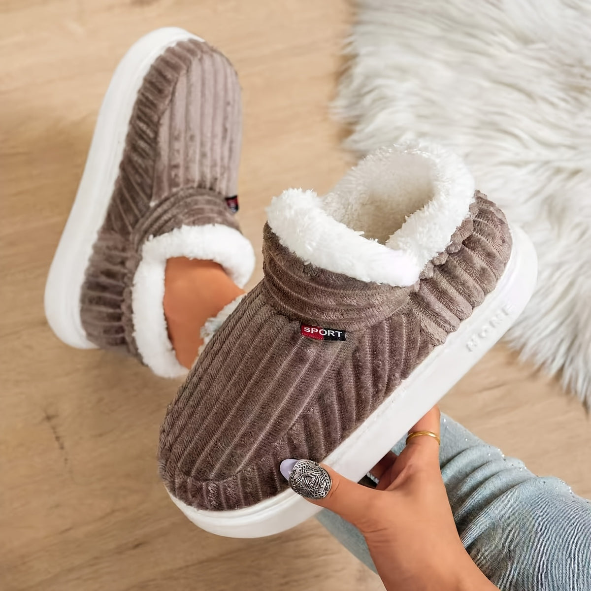 Rowan | Warm Slipper Boots