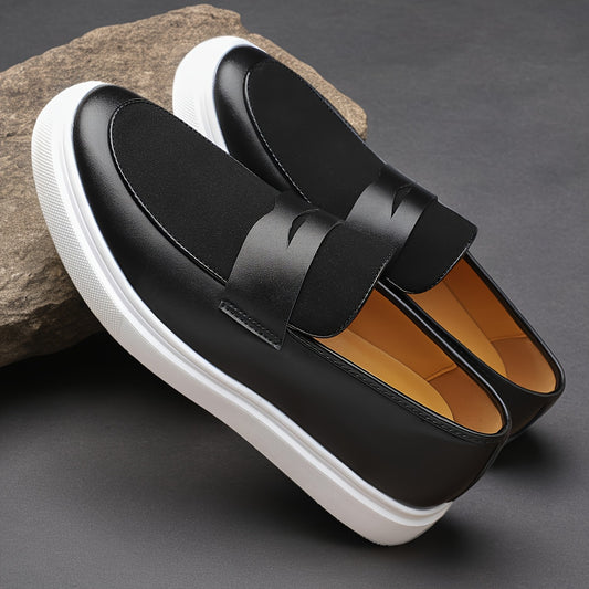 Rowan | Men’s Black Leather Loafers