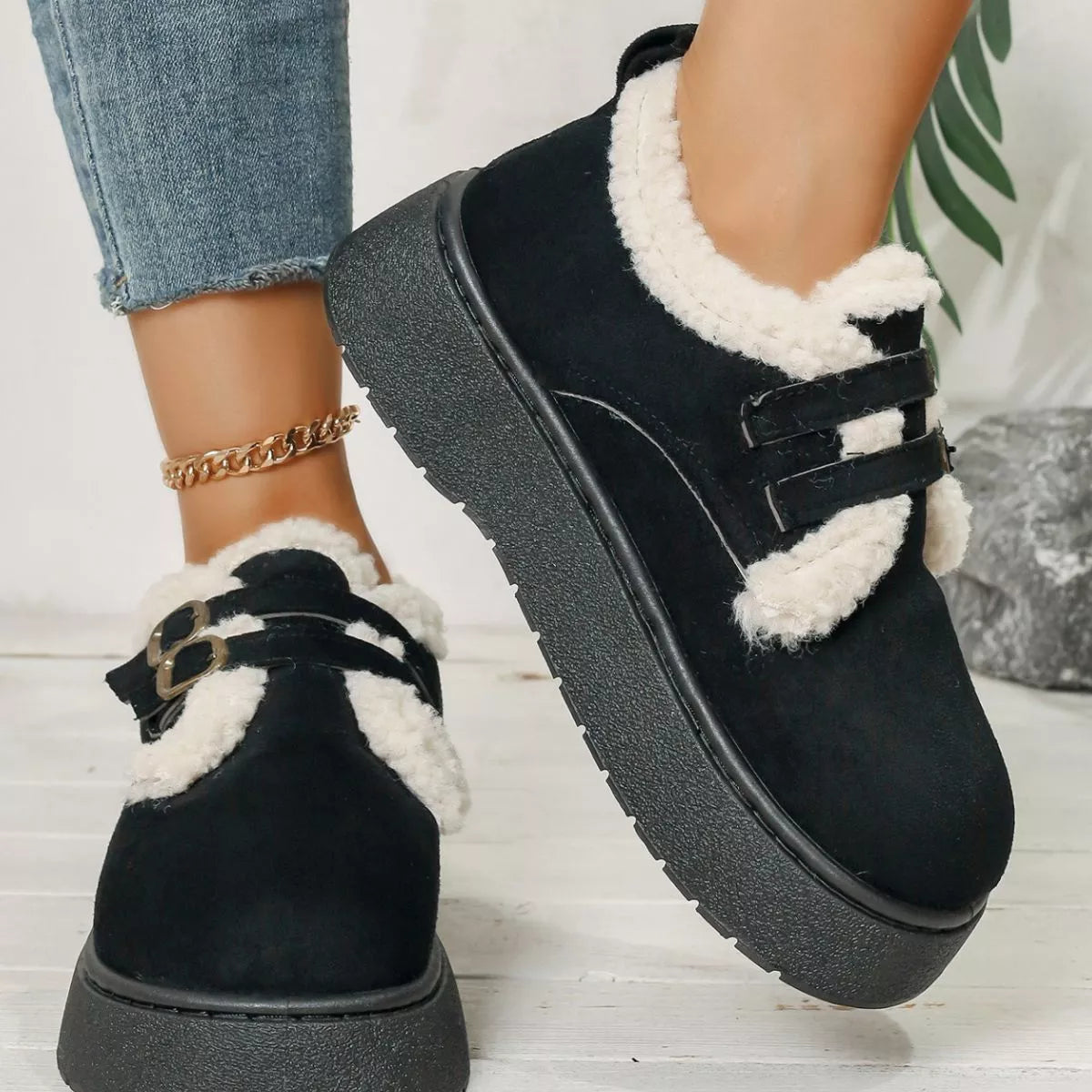 Rowan buckle winter ankle boots