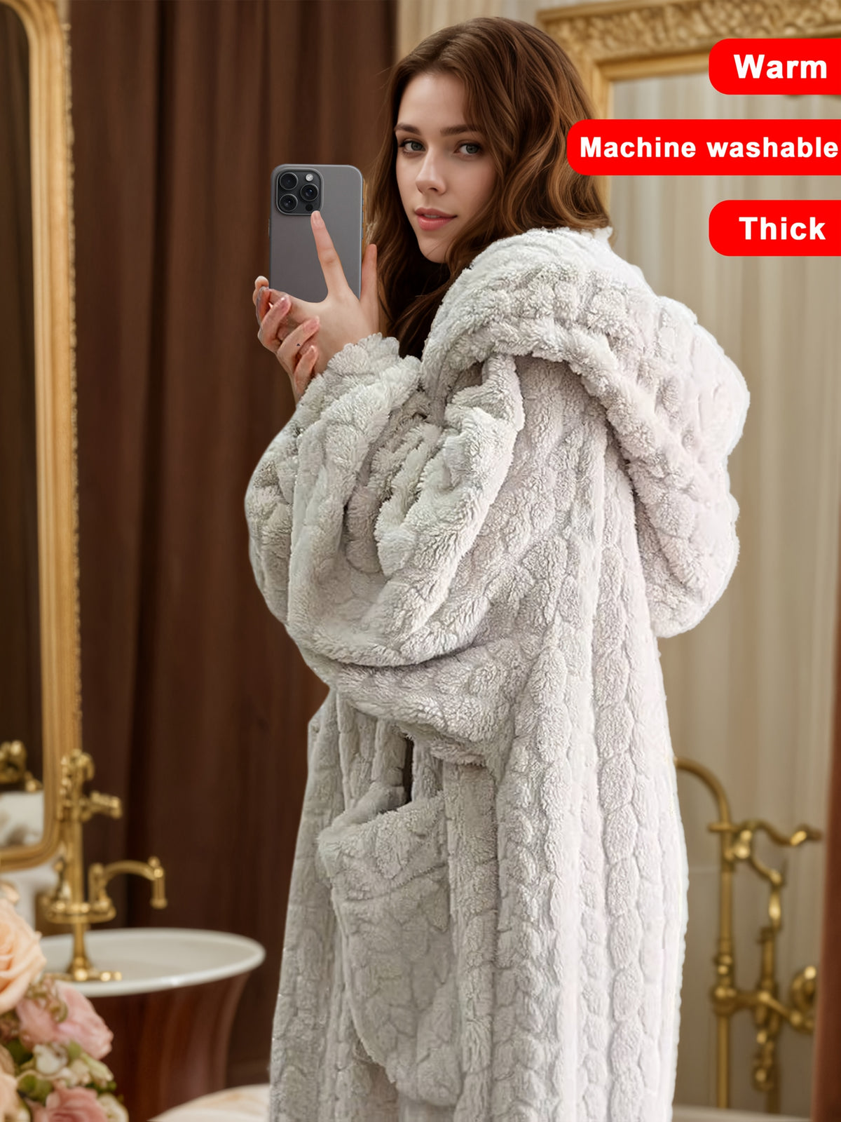 Rowan | Women's Flannel Dressing Gown