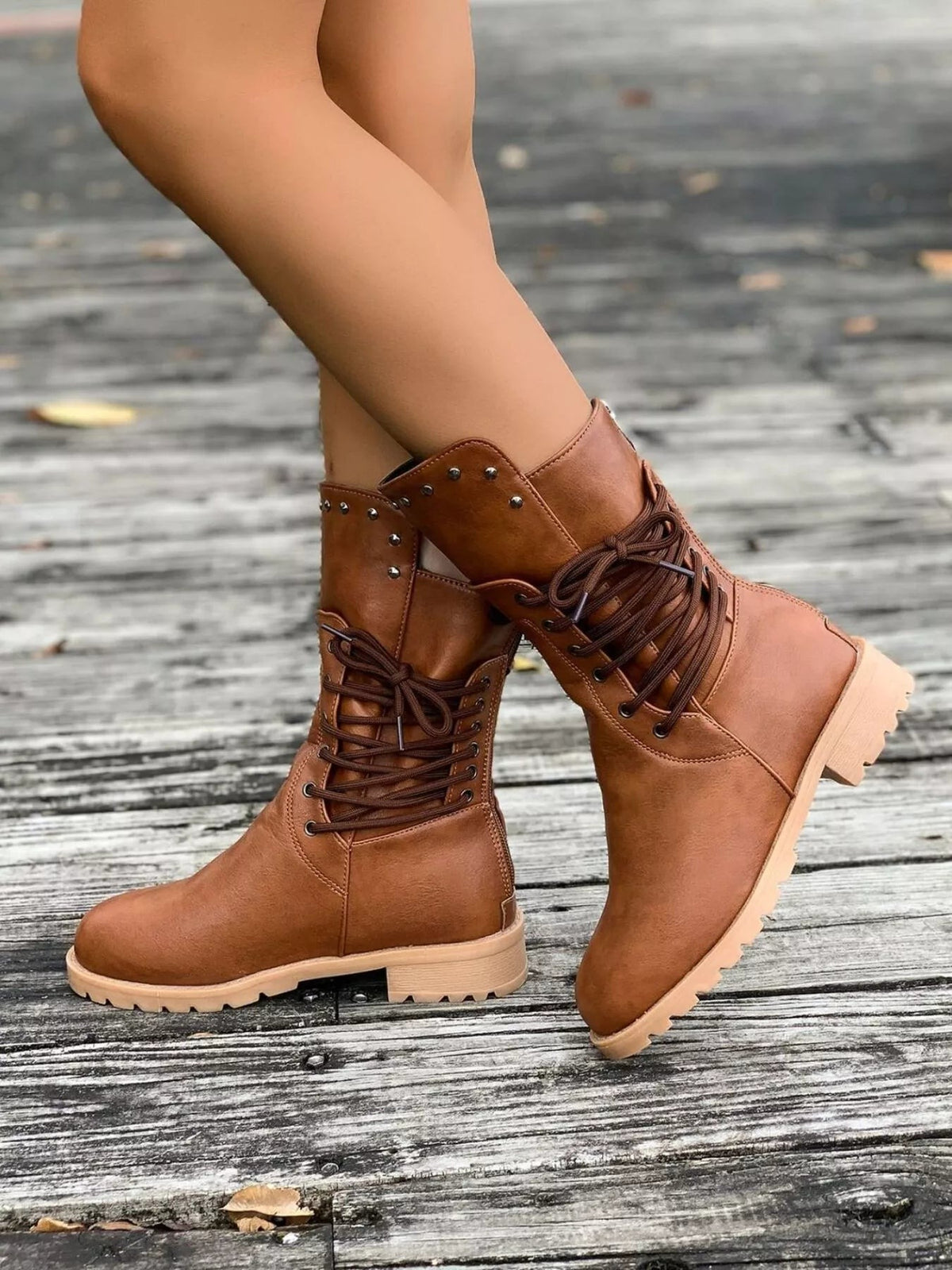 Rowan | Round Toe Platform Boots