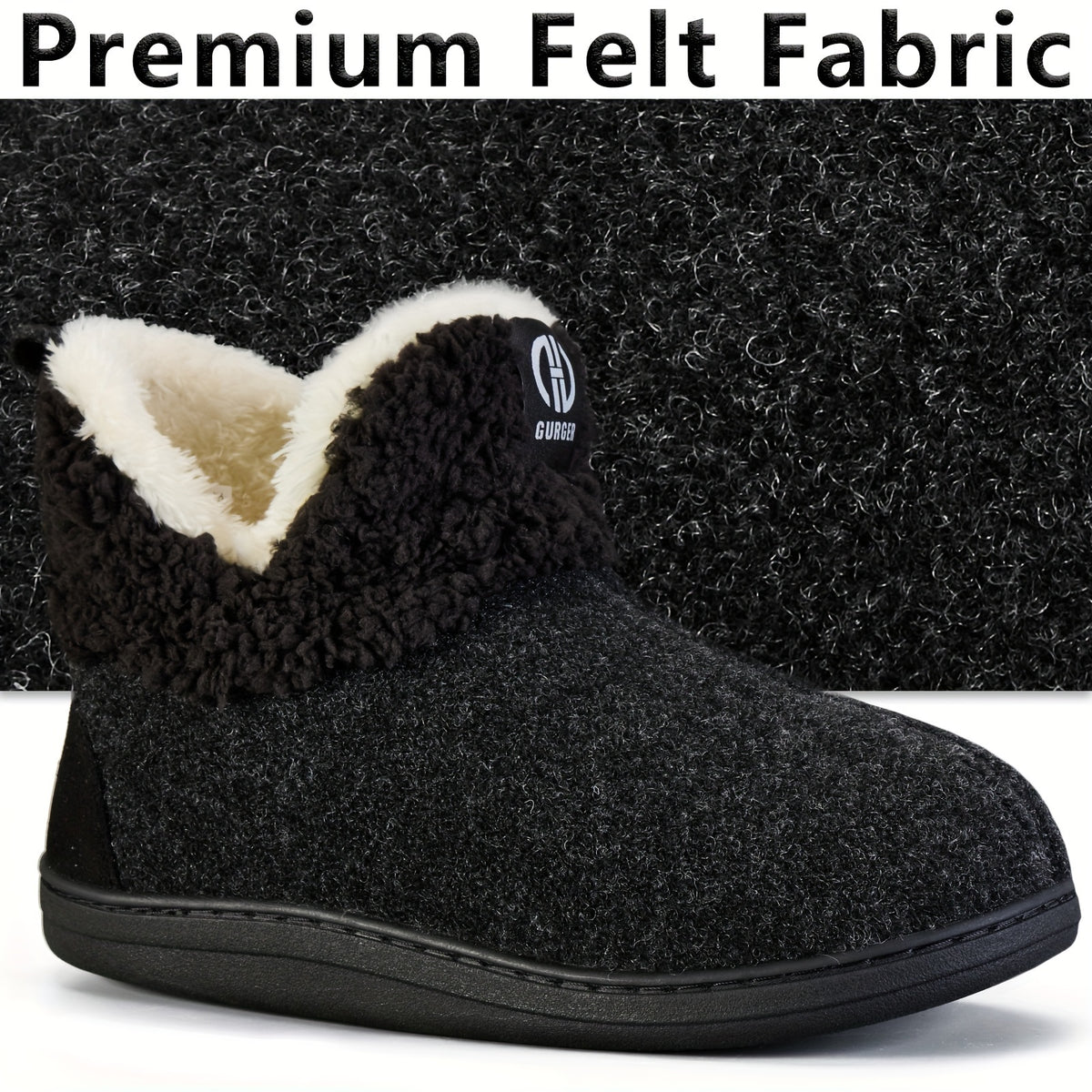 Rowan | Men's Plush Slipper Boots