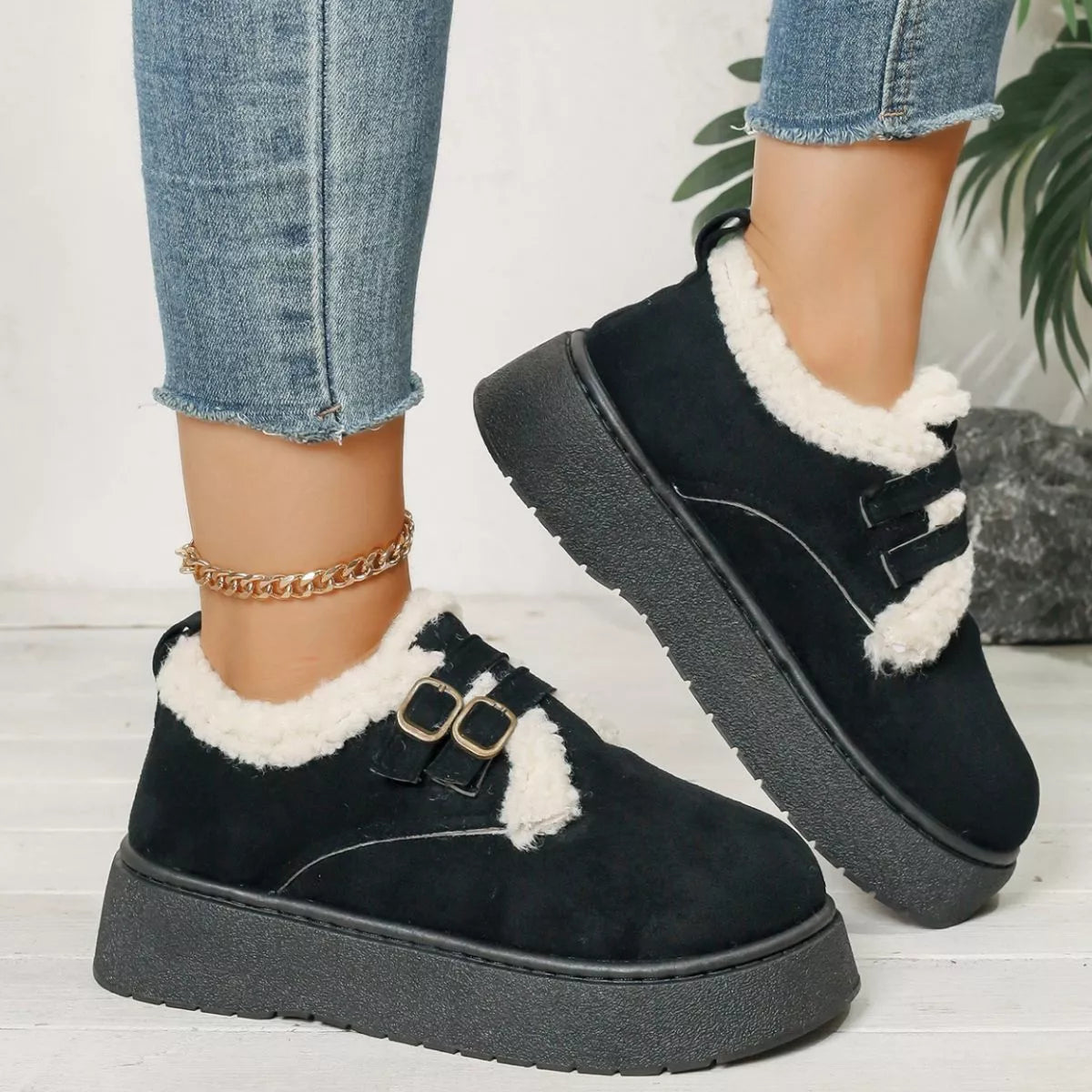 Rowan buckle winter ankle boots