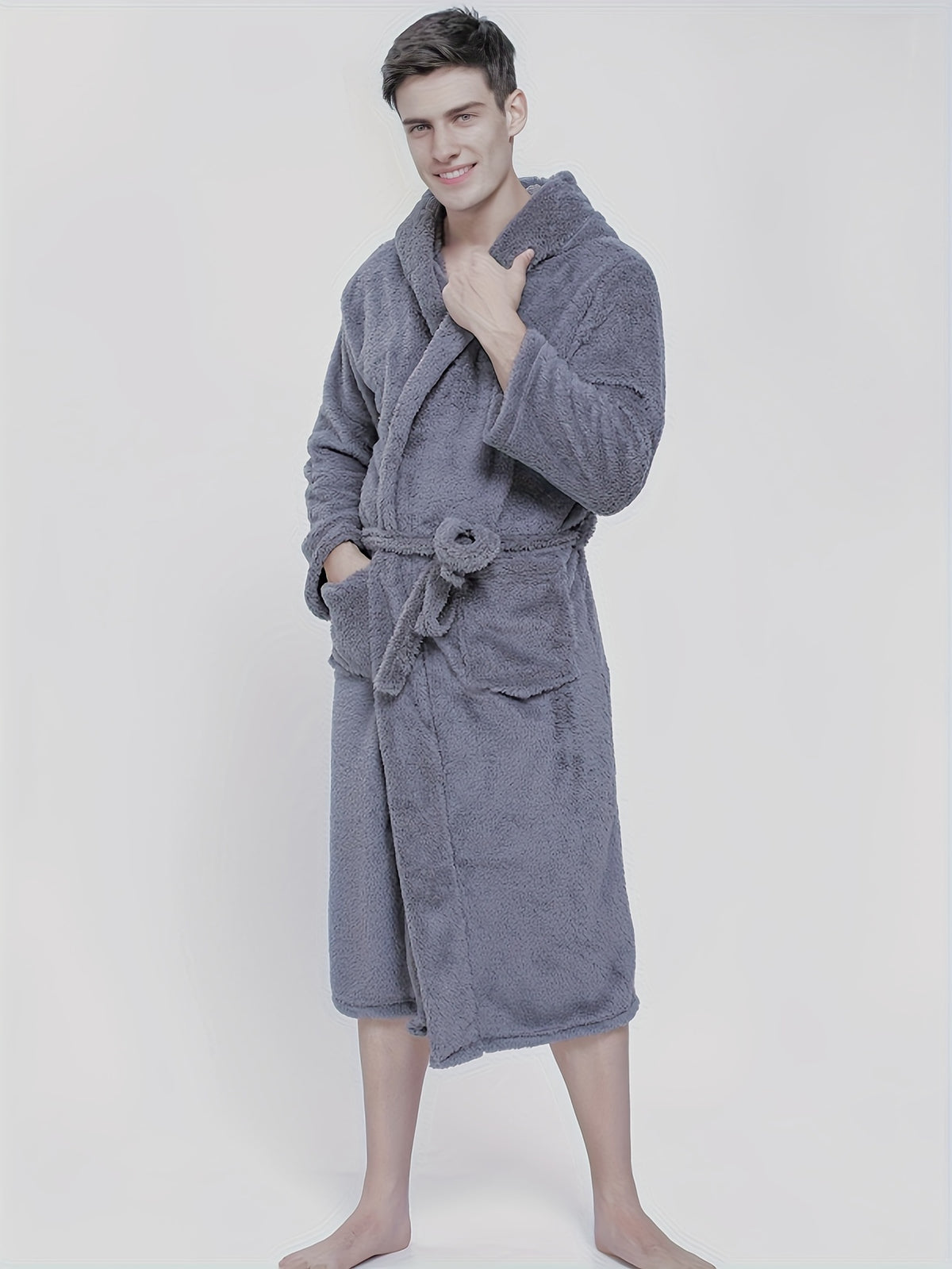 Rowan | Men's Hooded Dressing Gown