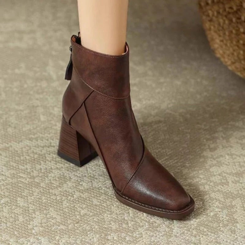 Slip on booties side view