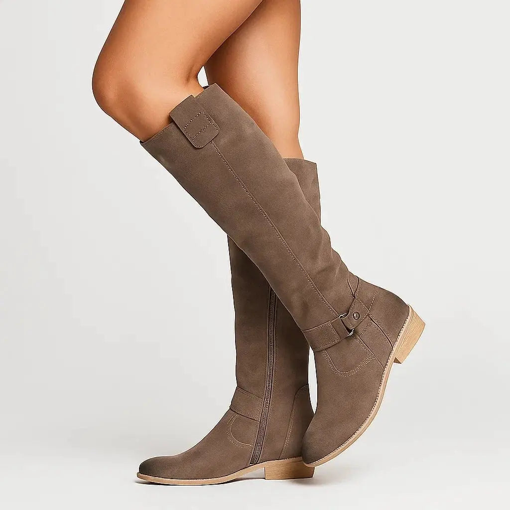 Rowan | Suede Knee-High Boots