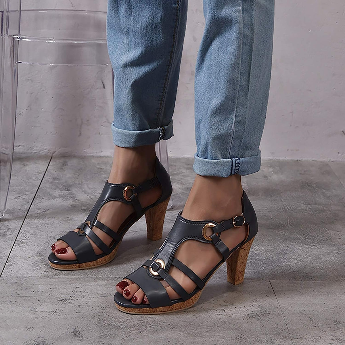 Rowan - Orthopedic Sandals With Heels
