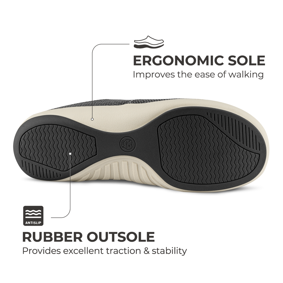 Rowan arch support slippers sole