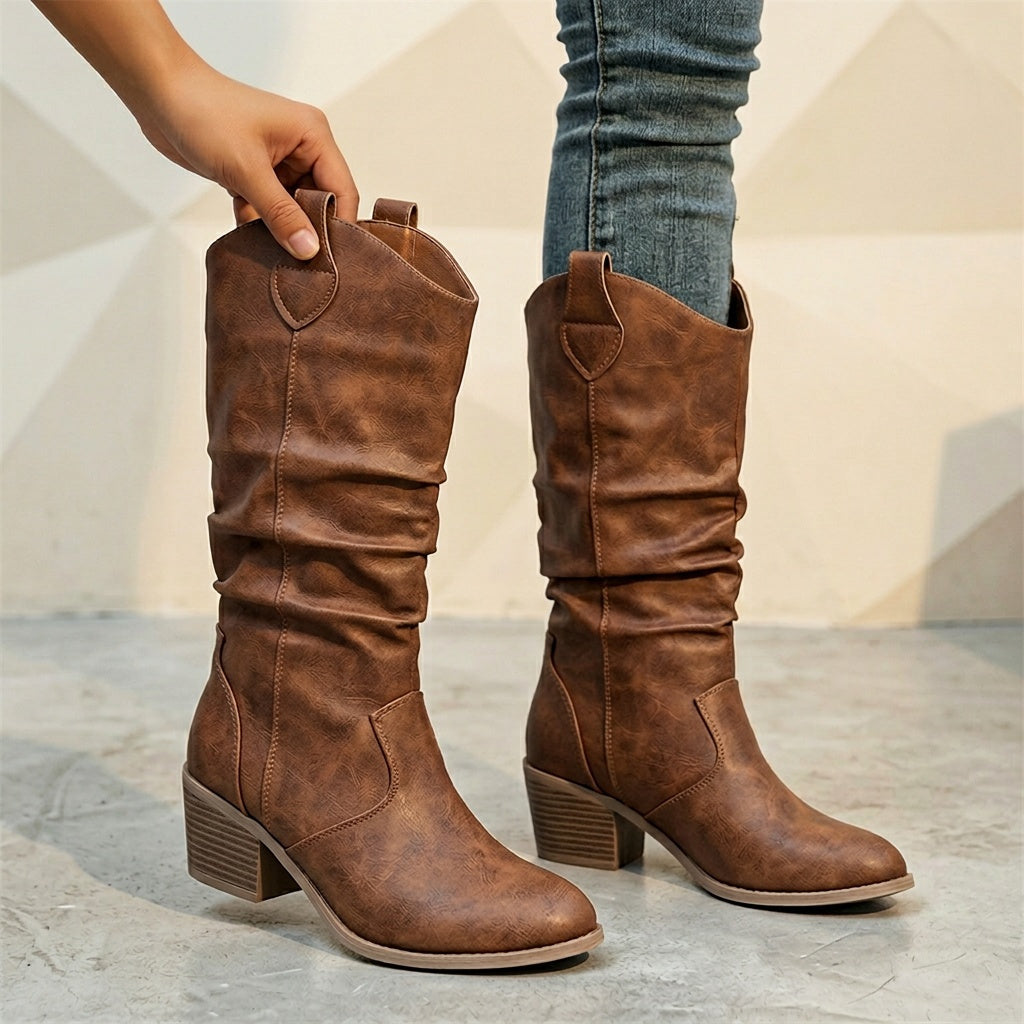Rowan | Brown Cowboy Boots