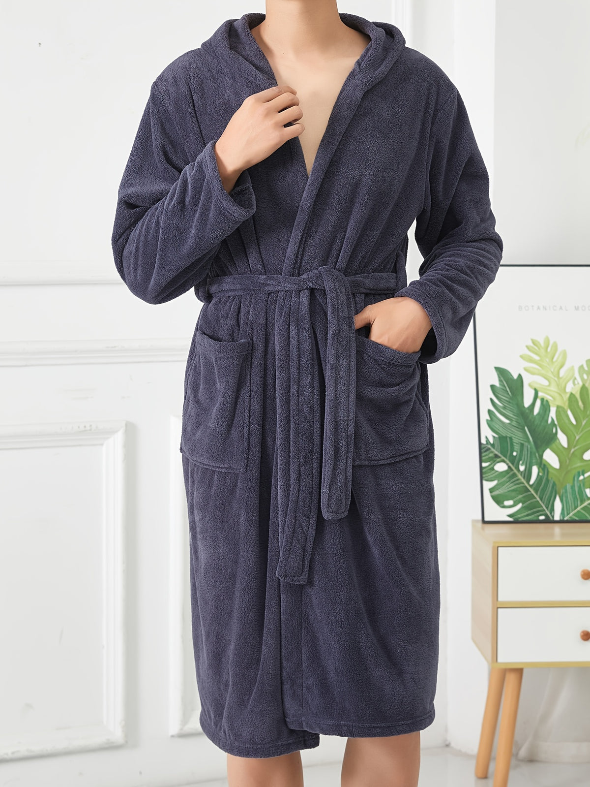Rowan | Men's Hooded Dressing Gown