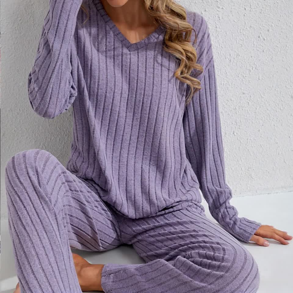 Rowan | Women's V-Neck Loungewear Set
