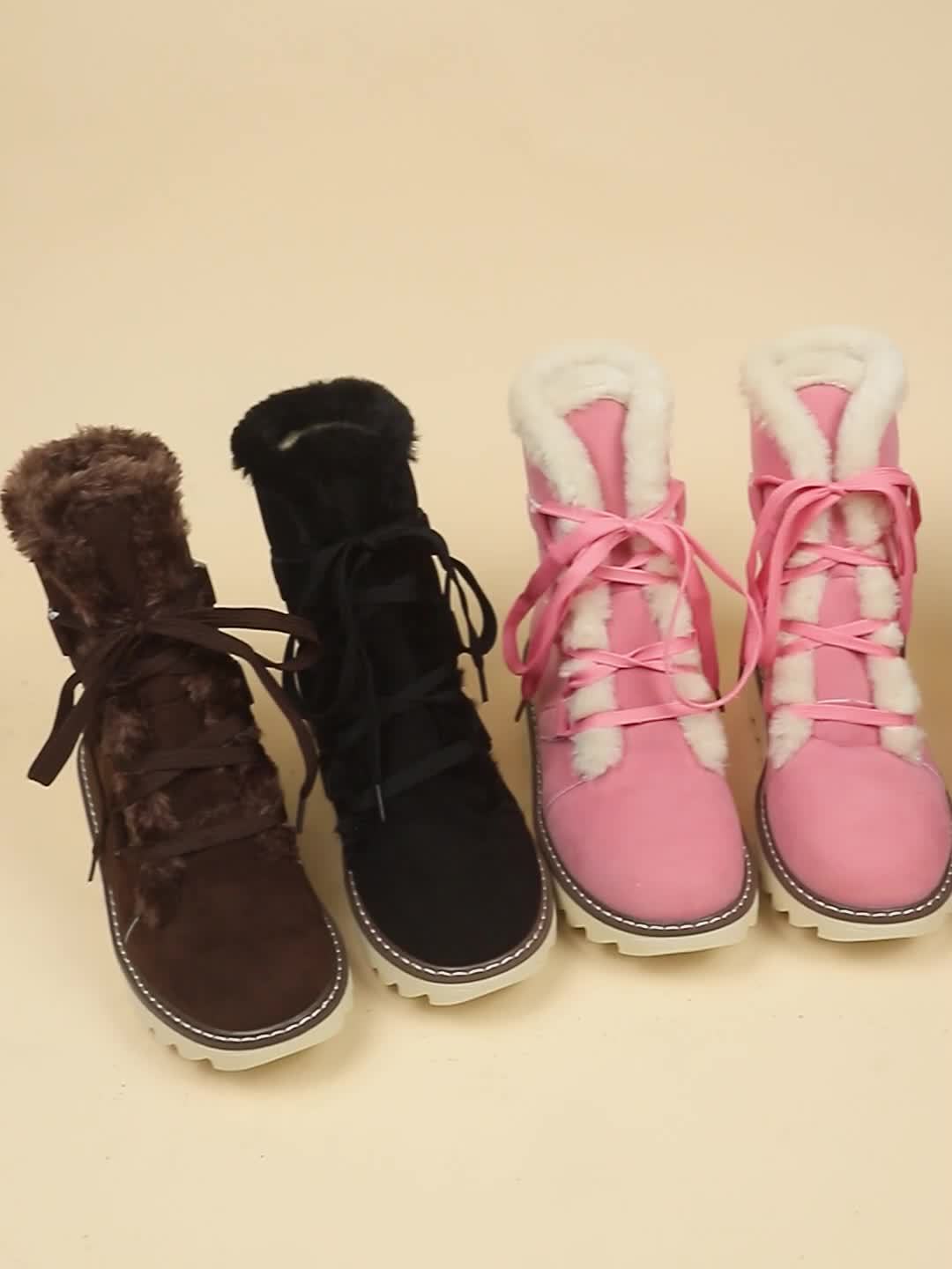 Rowan | Lace-Up Snow Boots