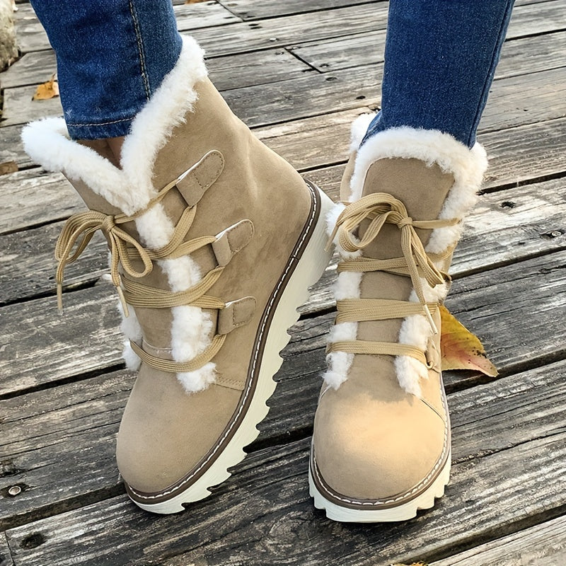 Rowan | Lace-Up Snow Boots