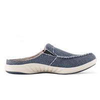 Rowan men's canvas arch support slippers blue