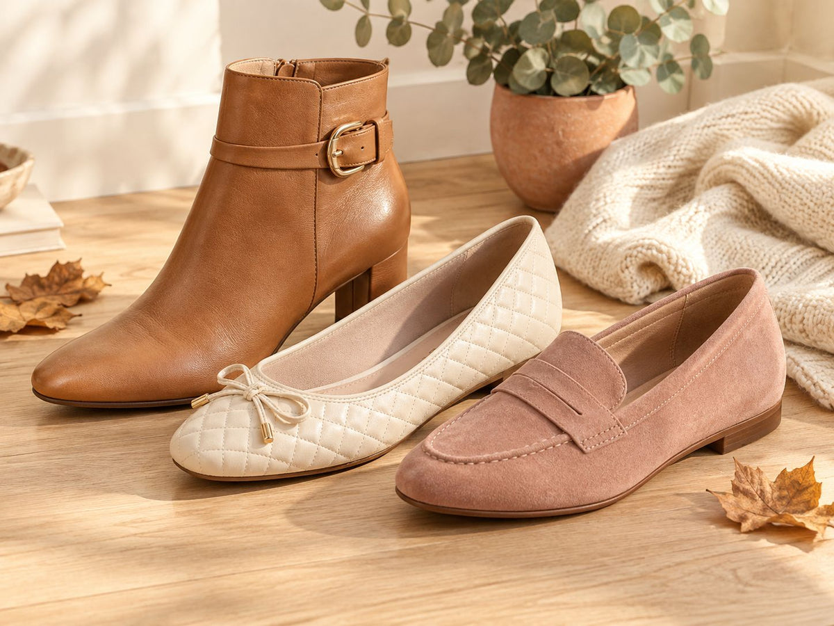 Warm lifestyle photo of the orthopedic sandals