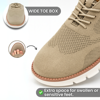 StepEase - Men's Wide-Fit Cushioned Slip-On Shoes