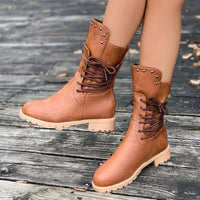 Rowan | Round Toe Platform Boots