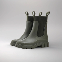 Women's rain ankle boots in green