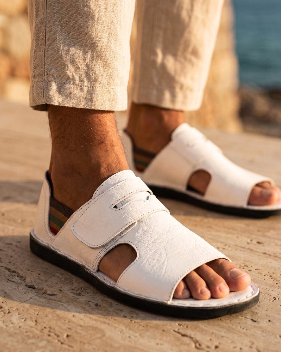 Rowan | Men's Orthopedic Leather Sandals