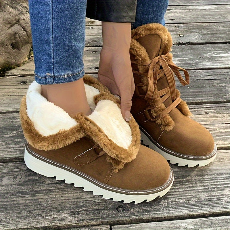 Rowan | Lace-Up Snow Boots