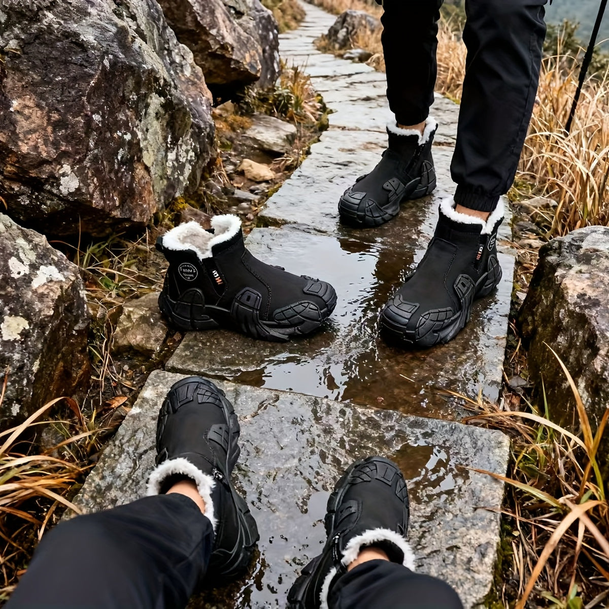 Rowan | Men's Side-Zip Snow Boots