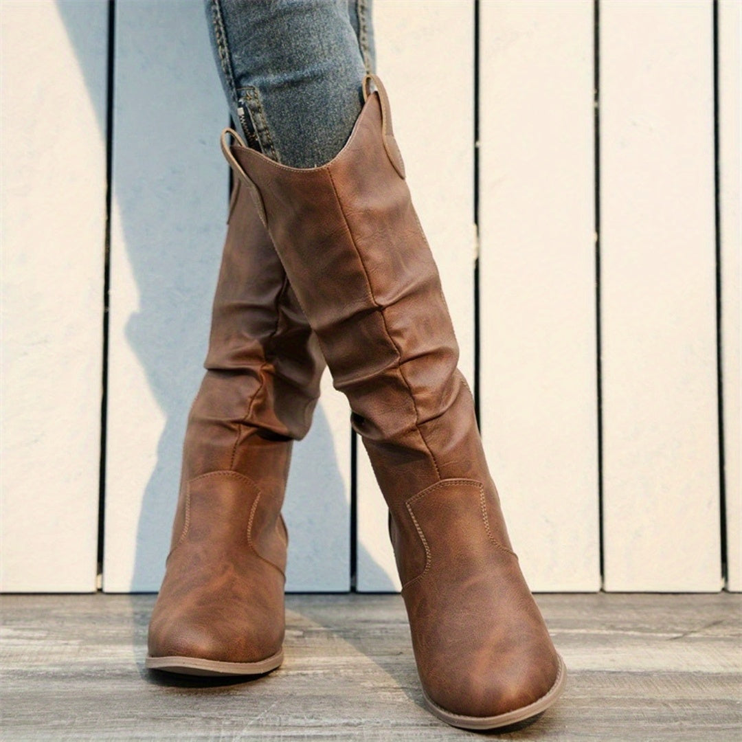 Rowan | Brown Cowboy Boots
