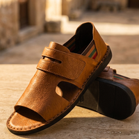 Rowan | Men's Orthopedic Leather Sandals