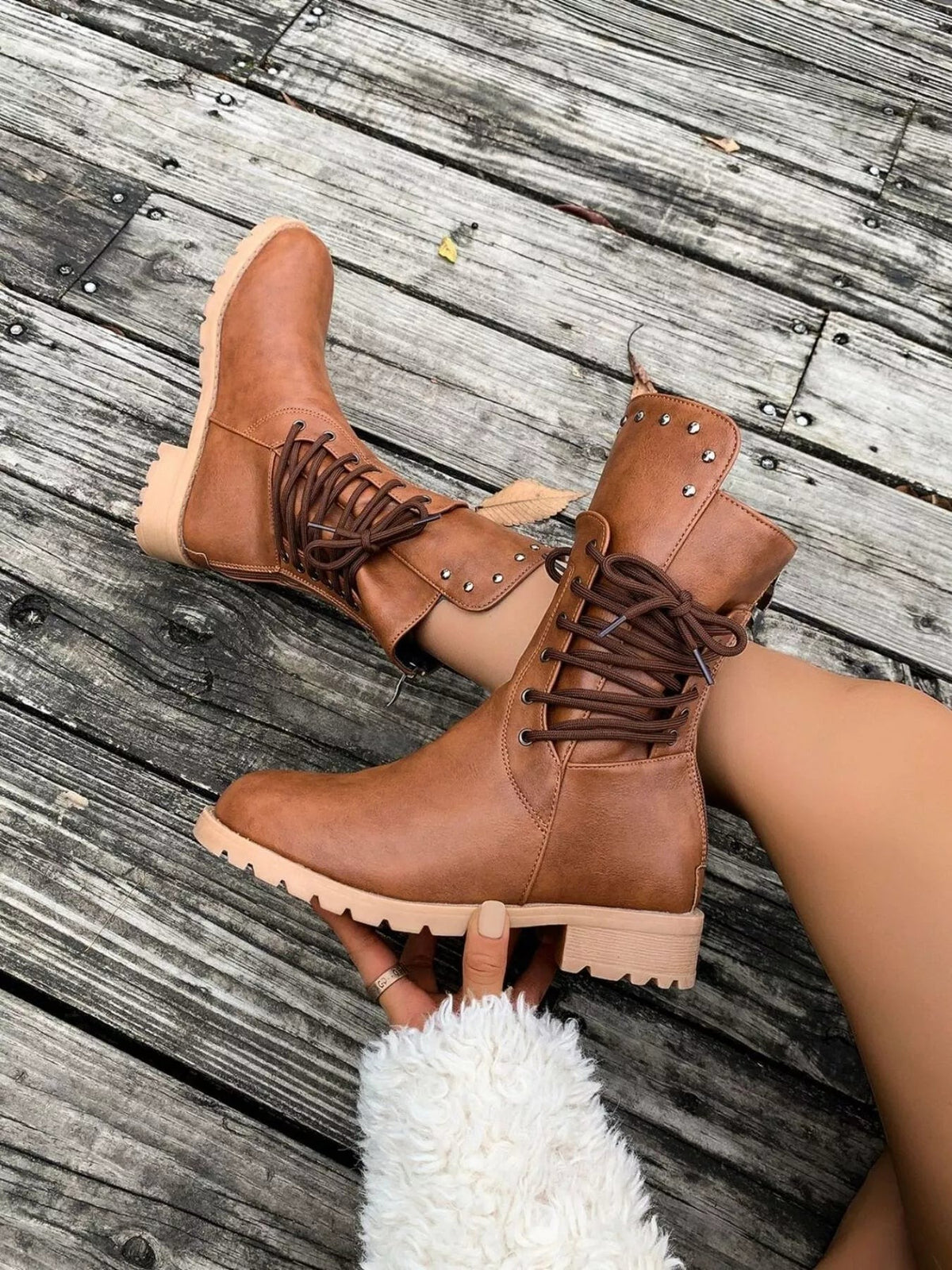Rowan | Round Toe Platform Boots