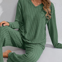 Rowan | Women's V-Neck Loungewear Set