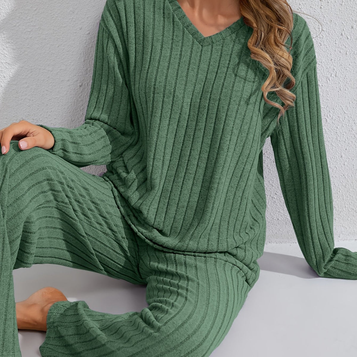 Rowan | Women's V-Neck Loungewear Set