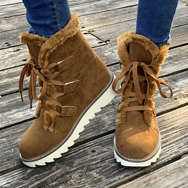 Rowan | Lace-Up Snow Boots