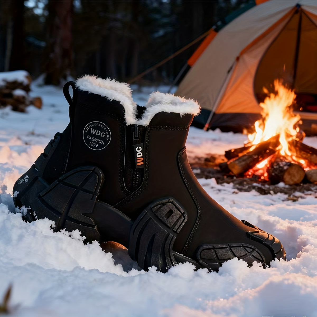 Rowan | Men's Side-Zip Snow Boots