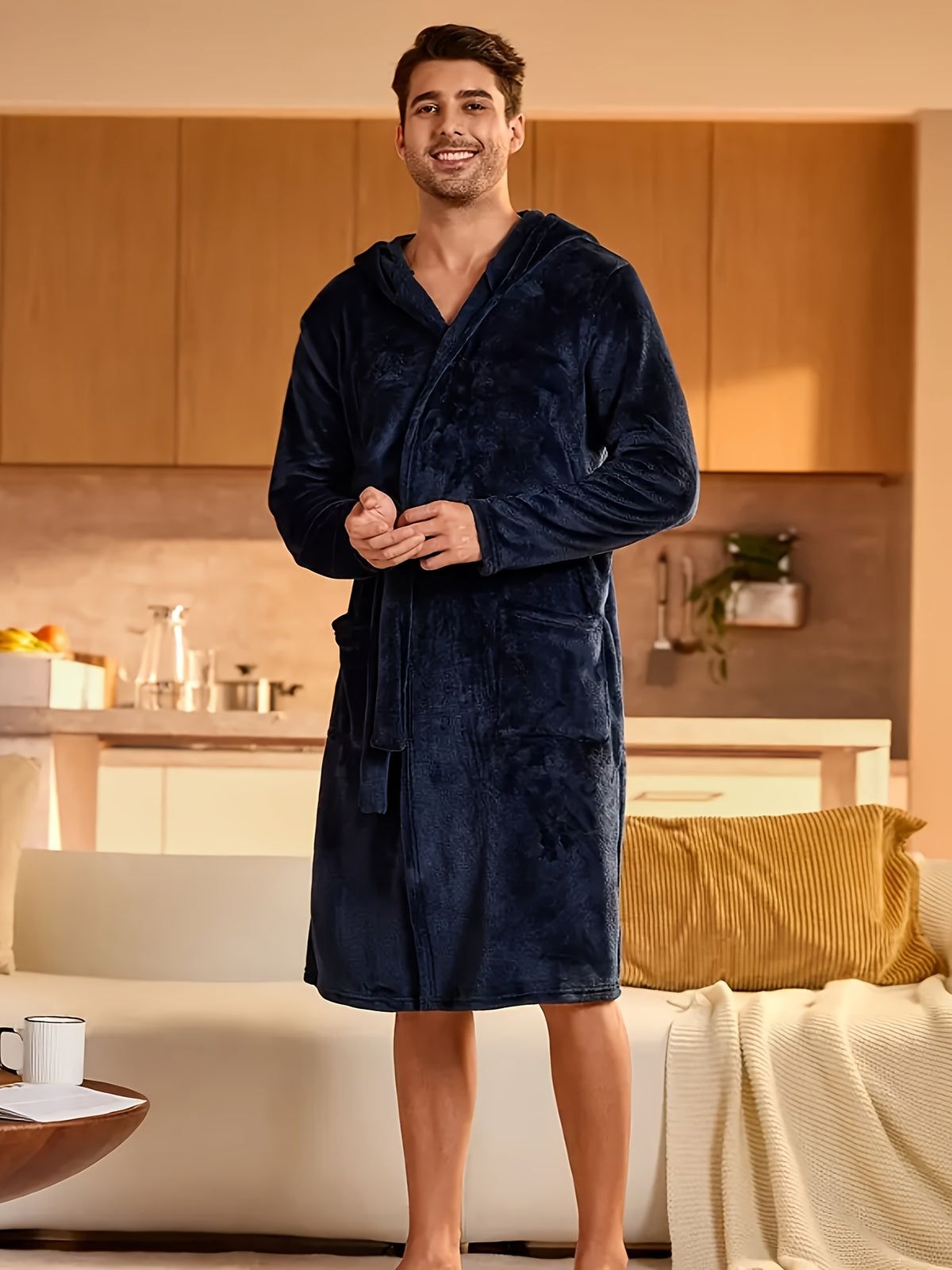 Rowan | Men's Flannel Dressing Gown