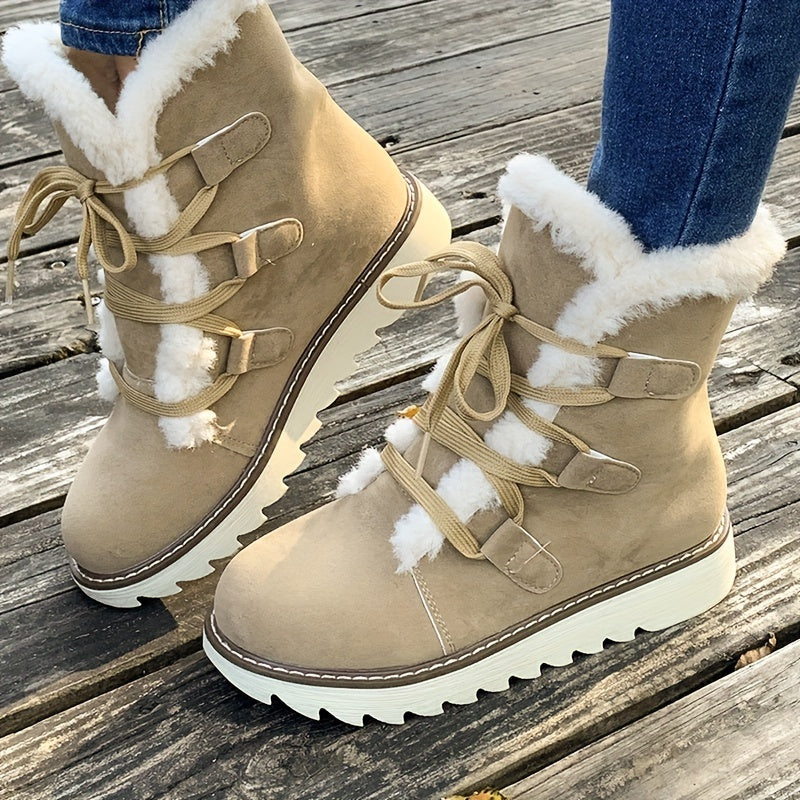 Rowan | Lace-Up Snow Boots