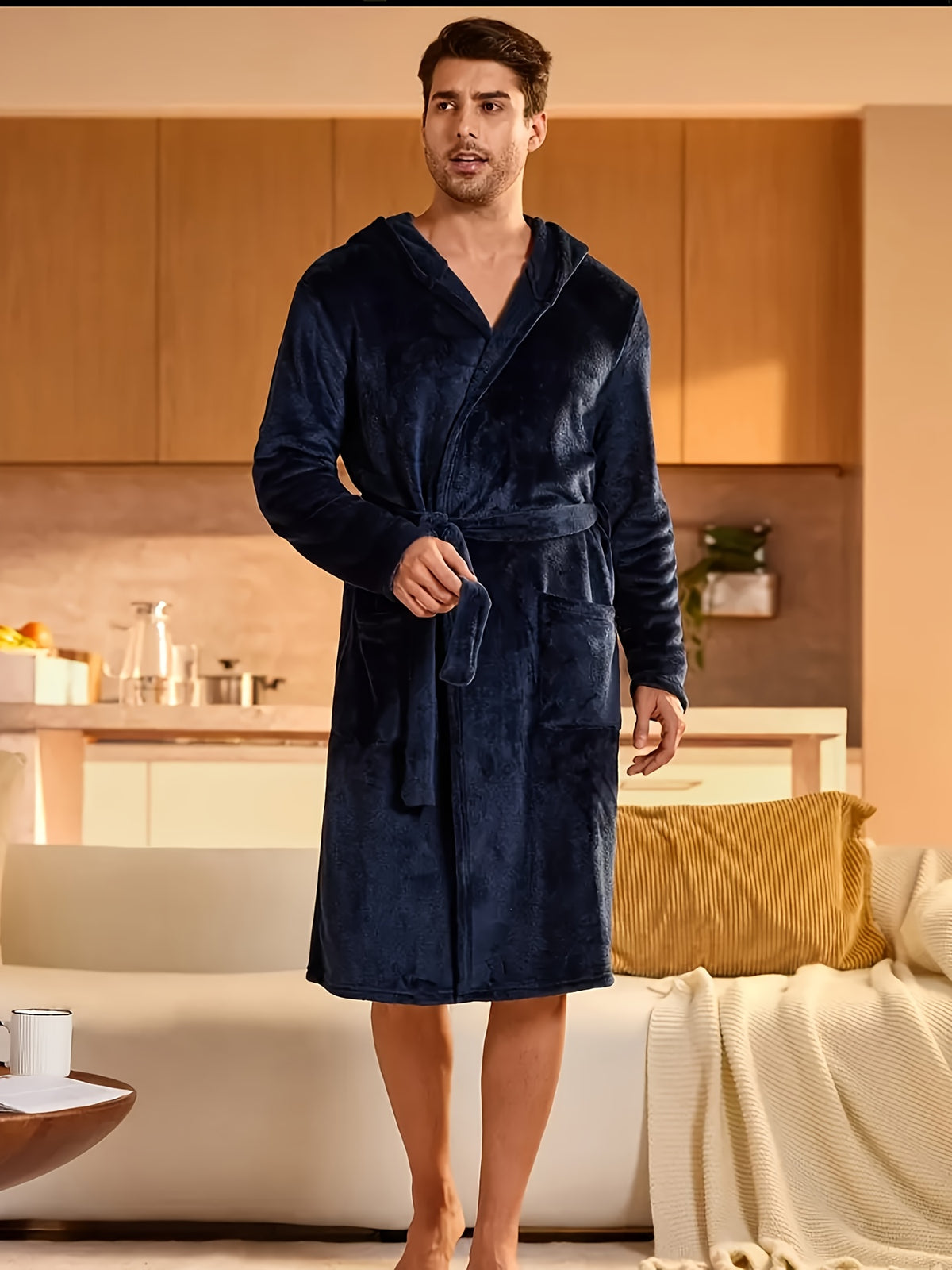 Rowan | Men's Flannel Dressing Gown