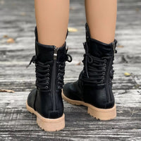 Rowan | Round Toe Platform Boots