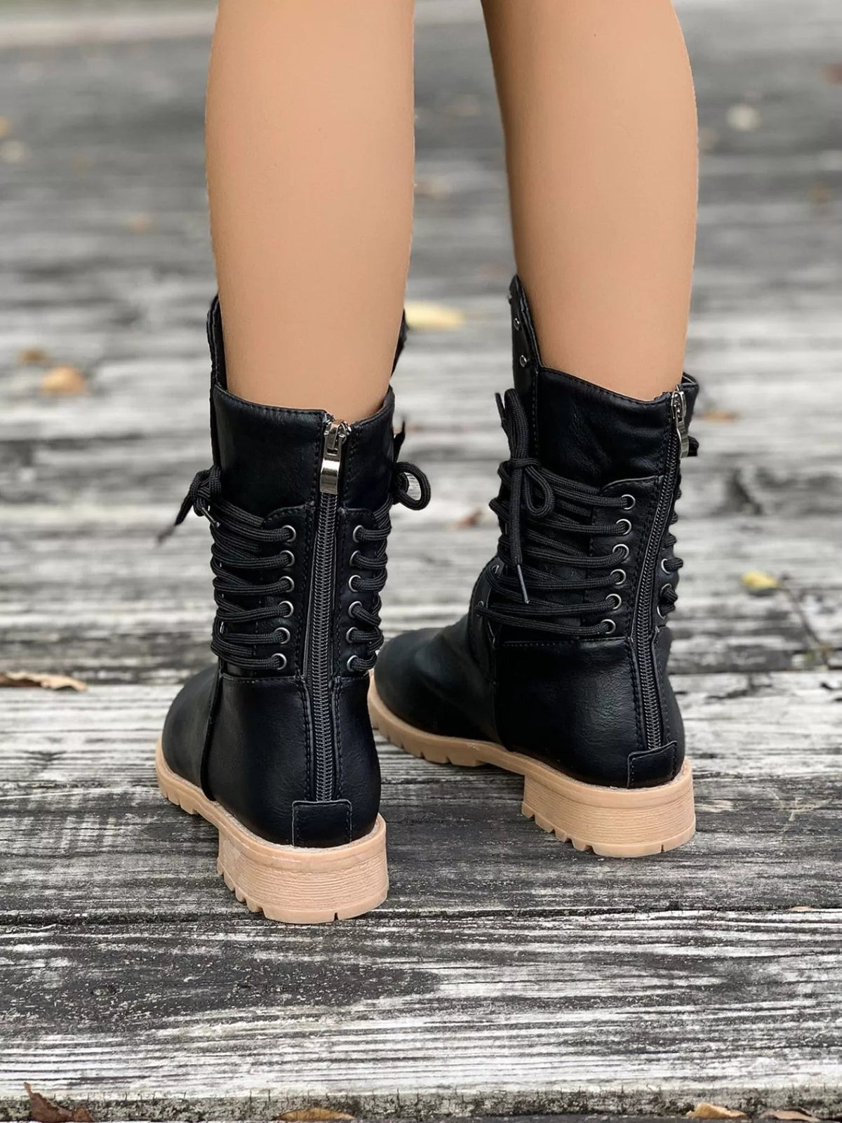 Rowan | Round Toe Platform Boots
