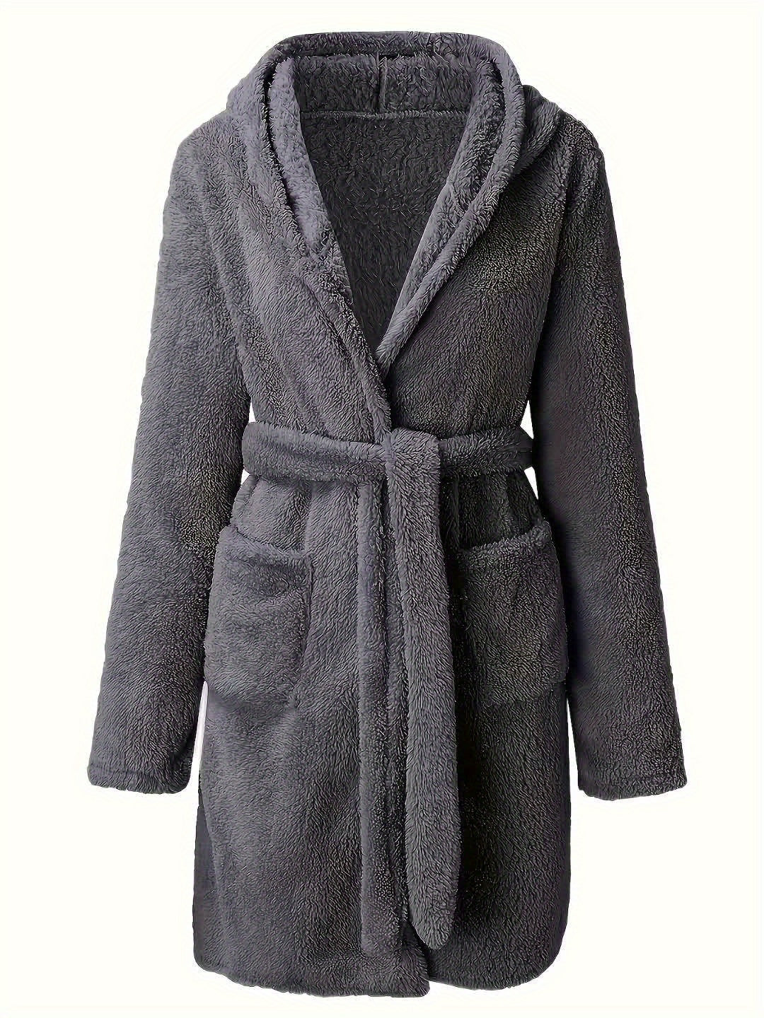 Rowan | Men's Hooded Fleece Robe